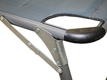 Meerweh - Lettino da giardino pieghevole XXL con parasole regolabile, in schiuma ad asciugatura rapida, 200 x 70 x 37 cm, colore: Grigio
