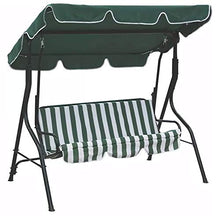 Dondolo 3 Posti da Giardino cm in Acciaio Becker Swing Bianco e Verde