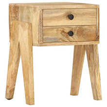 vidaXL Comodino 40x35x50 cm in Legno Massello di Mango