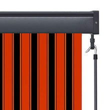 vidaXL - Tenda avvolgibile per esterni, 60 x 250 cm, arancione e marrone