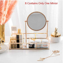 Xu Yuan Jia-Shop Specchi da Trucco Trucco Trucco Mirror Gold Retro Desktop Mirror Gold Rim monili Specchio Bagagli Vassoio Specchio Specchio da Toilette Specchio for Il Trucco Specchio da Tavolo