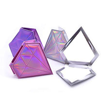 WXFF Palmare 4pc a Forma di Diamante Trucco Specchio Portatile Specchio Portatile a Mano Pieghevole ingrandimento Specchio Specchio cosmetico Specchio Compatto Specchio Trucco