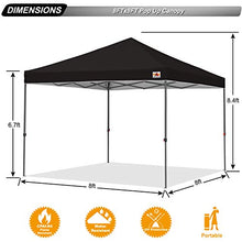 Abccanopy Tenda parasole, gazebo, da esterno, facile elevamento,10x10 serie blocco centrale
