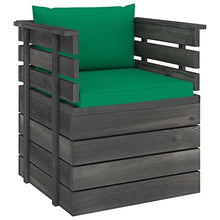 vidaXL Set Divani da Giardino Pallet 12 pz con Cuscini Massello Pino