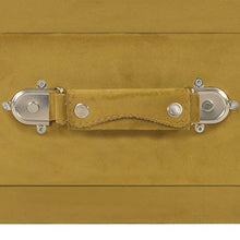 Festnight Comodino Camera da Letto, Comodino in Velluto Mustard 40x35x40 cm