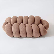 Creative Knot Cuscino Sedia Divano Supporto Posteriore Supporto Guardia Acrylic Ovale Lungo Gettare Cuscino Cuscino Cuscino Cuscino Custodia Casa Decorativo Super,Brown