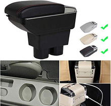 LANCHUN Armrest for N ISSAN SYLFHY 2006-2016 BRACCIATORE ARBREST Box Auto Centro Console Console Braccio Braccio con Funzione di Changing 7 Porte USB Double-Space (Color : Beige)