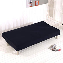 WINS Copridivano Senza braccioli 3 posti Copridivano Letto Elasticizzato Copridivano clic clac Senza braccioli Fodera per Divano Letto clic clac Estensibile Nero