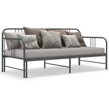 vidaXL Telaio Divano Letto Estraibile Grigio in Metallo 90x200 cm