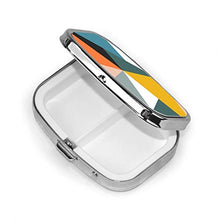 Scatola quadrata per pillole medicinali moderna geometrica moda pillola organizzatore viaggio pillola dispenser per vitamine integratori