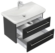 Mobile bagno con lavabo Geberit MyDay 80cm nero satinato