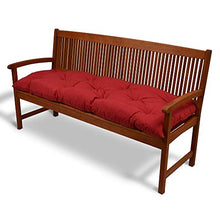 Beautissu Cuscino per panche Flair BK ca.120x50x10 cm soffice e Comodo - per panchine da Giardino e dondoli - Rosso
