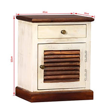 vidaXL Legno Massello di Sheesham e Mango Comodino Comò Cassettiera Tavolino