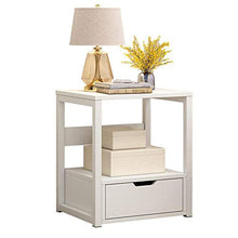 XUSHEN-HU Comodino Comodini Stand End Bed Side Comodino Set Camera da Bagagli Small White Mobile ad Angolo (Colore: Bianco, Dimensione: 35 * 40 * 50cm)