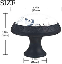 Altoparlanti colorati piastra disco musica cuffie CD Pomelli per Porta Set di 4 Pomelli per Mobili Manopole per Cassetti Cucina Armadio Vetro