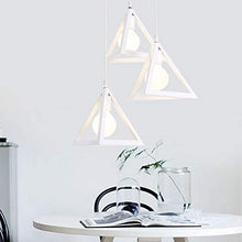 E27 Sospensione Gabbia Lampadario Metallo Retrò Lampada a Sospensione Creativo Lampadario a Soffitto(Bianco)
