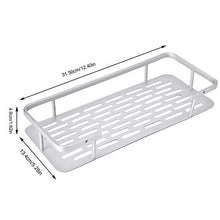HERCHR Mensola portaoggetti da Bagno a Parete, Supporto Doccia in Alluminio per Accessori Cucina Bagno