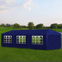vidaXL Tenda per Feste 3x4 m Blu in Acciaio e PE Tendone da Giardino Gazebo