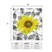 Copertura magnetica per cassetta postale con girasole e foglie, design unico, per giardino, cortile, dimensioni standard, 53 x 45 cm