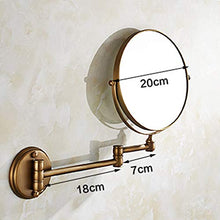 Mirror Specchio Bagno, Specchio Pieghevole, Specchio a Parete, Specchio cosmetico, Specchio cosmetico, Specchio HD, Specchio bifacciale