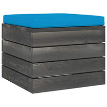 FAMIROSA Set Divani da Giardino su Pallet 4 pz con Cuscini Massello Pino-1783