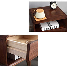 HYY-YY comodino con 1 cassetto-comodino con gambe in legno tornito 1 ripiano comodino per camera da letto comodini (colore : marrone, dimensioni: 35 x 45 x 50 cm)