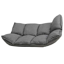 PUCHIKA Lazy - Divano letto per interni, poltrona con funzione sleep, lavabile, con 2 cuscini da pavimento, sedia da 1,6 m, grigio