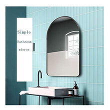 Specchio decorativo di lusso leggero appeso a parete specchio da bagno dorato da parete specchio da bagno specchio a mezza lunghezza specchio per il trucco con cornice specchio di sicurezza a prova