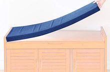 jHuanic - Cuscino per panca da giardino, per esterni, per interni, divano e divano, con cerniera, colore: Blu scuro, 100 x 50 x 5 cm