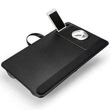 Modazon Supporto per computer portatile per letto con supporto per telefono, cuscino portatile per divano con tappetino per mouse e poggiapolsi, adatto per laptop fino a 17 pollici