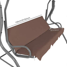 ZXD 3 Posti Dondolo Coperti da Giardino & Copertura per Altalena for Il Sedile Esterno Hammock, Impermeabile Ombra UV Grande for Sun