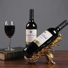YOLANDE Retro Resina Portabottiglie creatività Vino d'oro Ala Scaffale Portabottiglie Vino Ideale Porta Vino per Sala da Pranzo, Camera da Letto E Cucina