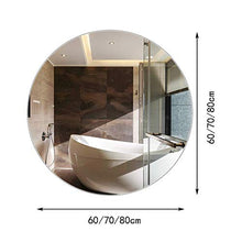 IG Specchio da Bagno - Parete Appeso a Specchio da Bagno Rotondo - Specchio per Vanità da Bagno - Specchio da Bagno Sospeso,70 Cm.