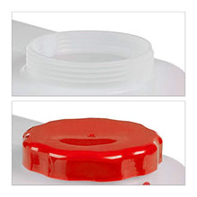 Relaxdays Tanica con Rubinetto, Coperchio a Vite del Contenitore, per Acqua Potabile, 23 L, senza BPA, rosso/bianco