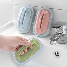Logicstring Lavabo Vasca da Bagno Scrubber Cleaner Deck Scrub Spugna Spazzola con Manico Magic Cleaning Spazzola di Lavaggio per Cucina Bagno