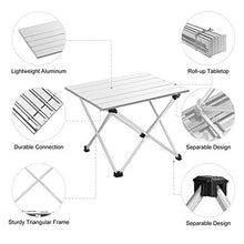 LNSTORE 40 * 34 * 34 * 32 cm Tavolo Pieghevole Impermeabile Casa Cucina Trekking e Picnic Tavolo Basso Compatto e Zaino Basso Comodo e Durevole