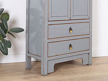 Yajutang Cassettiera cinese 28 cm profondità orientale/asiatica grigio