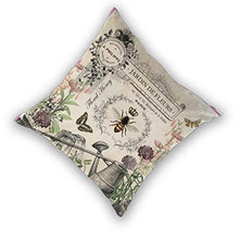 Set di 2 federe decorative per cuscini da giardino con api francesi, quadrate, per camera da letto e soggiorno