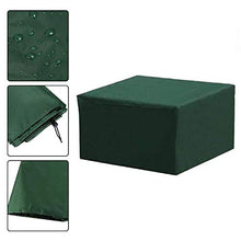 LIMENG - Copertura protettiva rettangolare impermeabile per mobili da giardino, protezione UV, 6 misure (verde) 126 x 126 x 74 cm