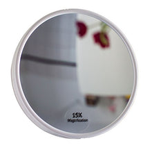 stellan Specchio da trucco con ingrandimento 15x e ventose, diametro: 13 cm