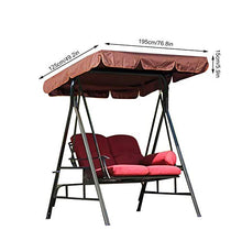 Weikeya, copertura per altalena, caffè, anti UV, impermeabile, tessuto Oxford 190t