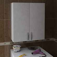 Alphamoebel pensili, Legno ingegnerizzato, Bianco, 70 x 90 x 34,5 cm