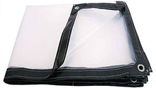 per Esterno, Patio e Giardino Grande Tela Impermeabile, Telone con Occhielli Trasparente Trasparente Resistente Esterno Resistente Tessuto Impermeabile (Color : Transparent, Size : 4X5m)