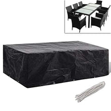 E E-NICES Telo di Copertura per mobili polirattan con 10 Occhielli 300 x 140 cm