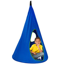 VDSOIUTYHFV Amaca ad Altalena a Dondolo per Bambini Sedia Sospesa Hanging per Interno e Esterno, capacità 80 kg Blu