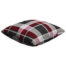 vidaXL Cuscini Decorativi 4 pz a Quadri Rossi 50x50 cm in Tessuto