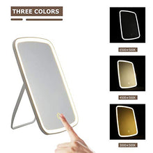 Trucco Vanity Specchio Luci LED Illuminato Specchio Trucco Desktop Dimming Specchio Cosmetico Da Tavolo Specchio Trucco Per Le Ragazze