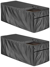 Confezione da 2 coperture per box da giardino impermeabile per esterni con cerniera, 157 x 76 x 71 cm