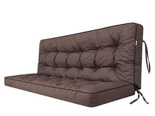 Cuscino per panca da giardino, per dondolo da giardino, per dondolo da giardino, per altalena da giardino, per esterni e interni, 150 cm, colore: marrone scuro