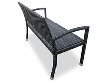 Deuba Panchina da Giardino in polyrattan 2 posti Resistente ai Raggi UV Panca da Esterno panche Balcone terrazza Parco